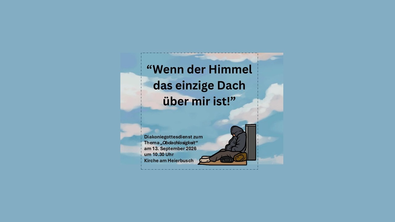Plakat für den Diakoniegottesdienst am 13. September